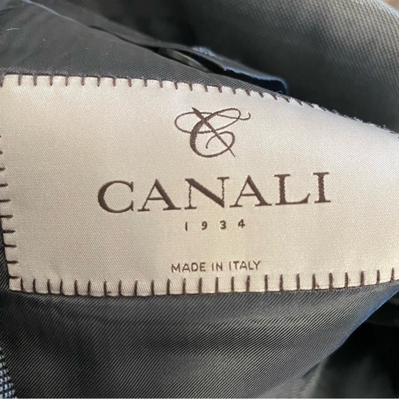 Canali Recent Tag 2 button men's sports coat Jacket 44R Made in Italy 2 Vents - Picture 2 of 7